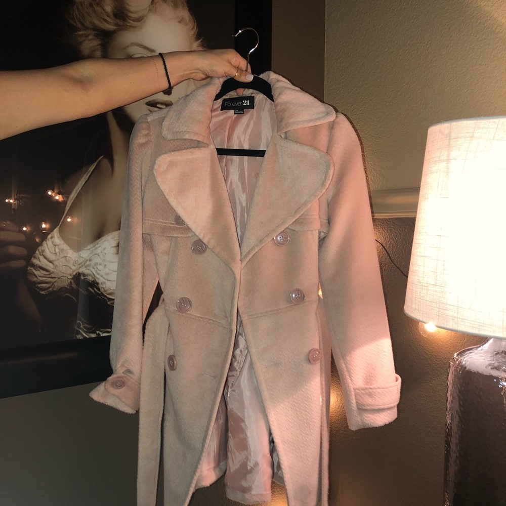 Romantic pink coat